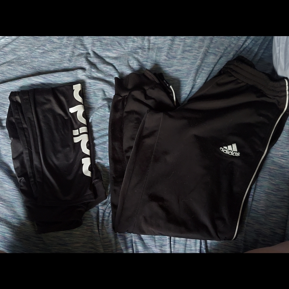 2 pairs of Adidas pants